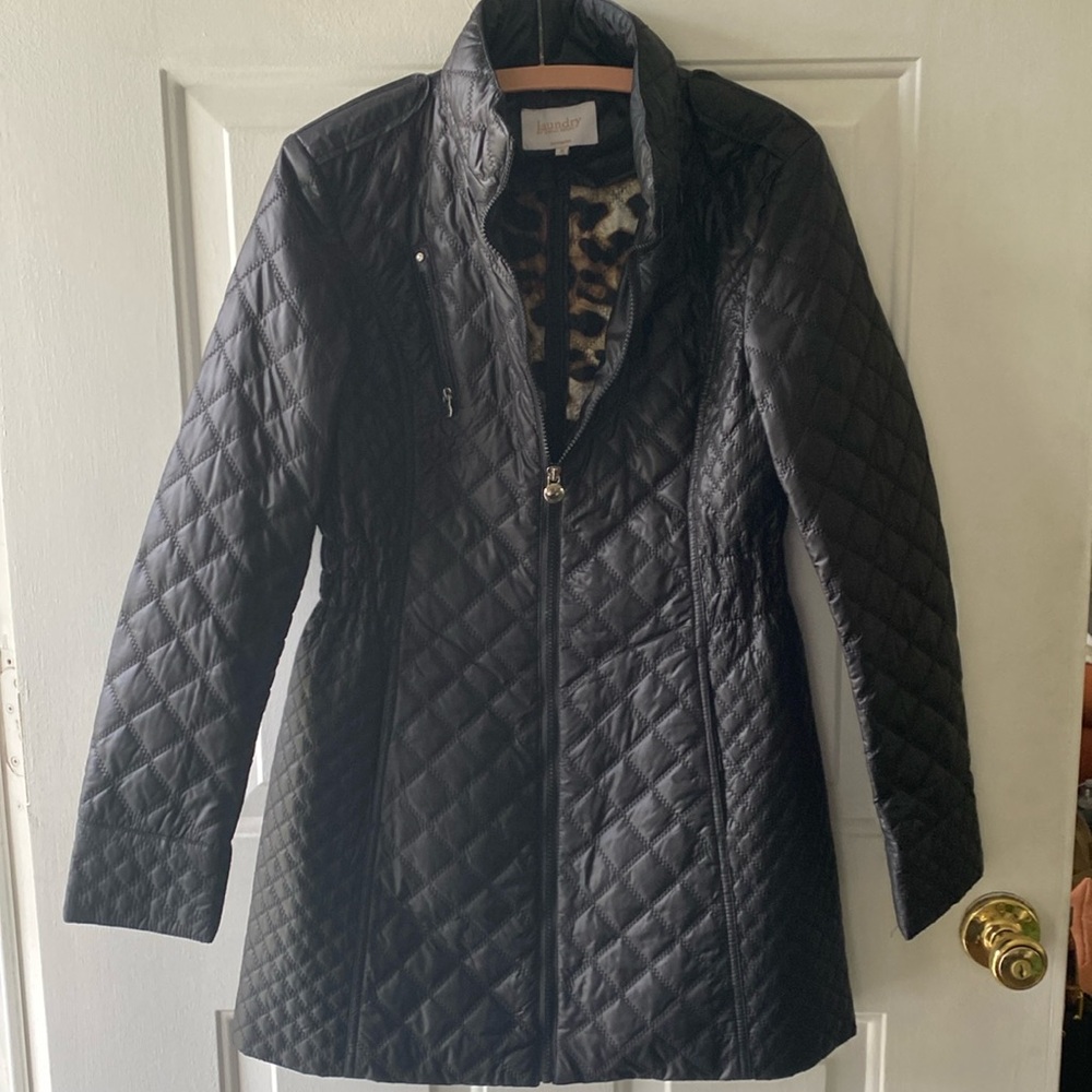 Black Quilted Women's Coat